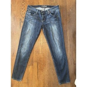 Hudson Jeans Womens 28 Blue Dark Wash Denim Skinny 28